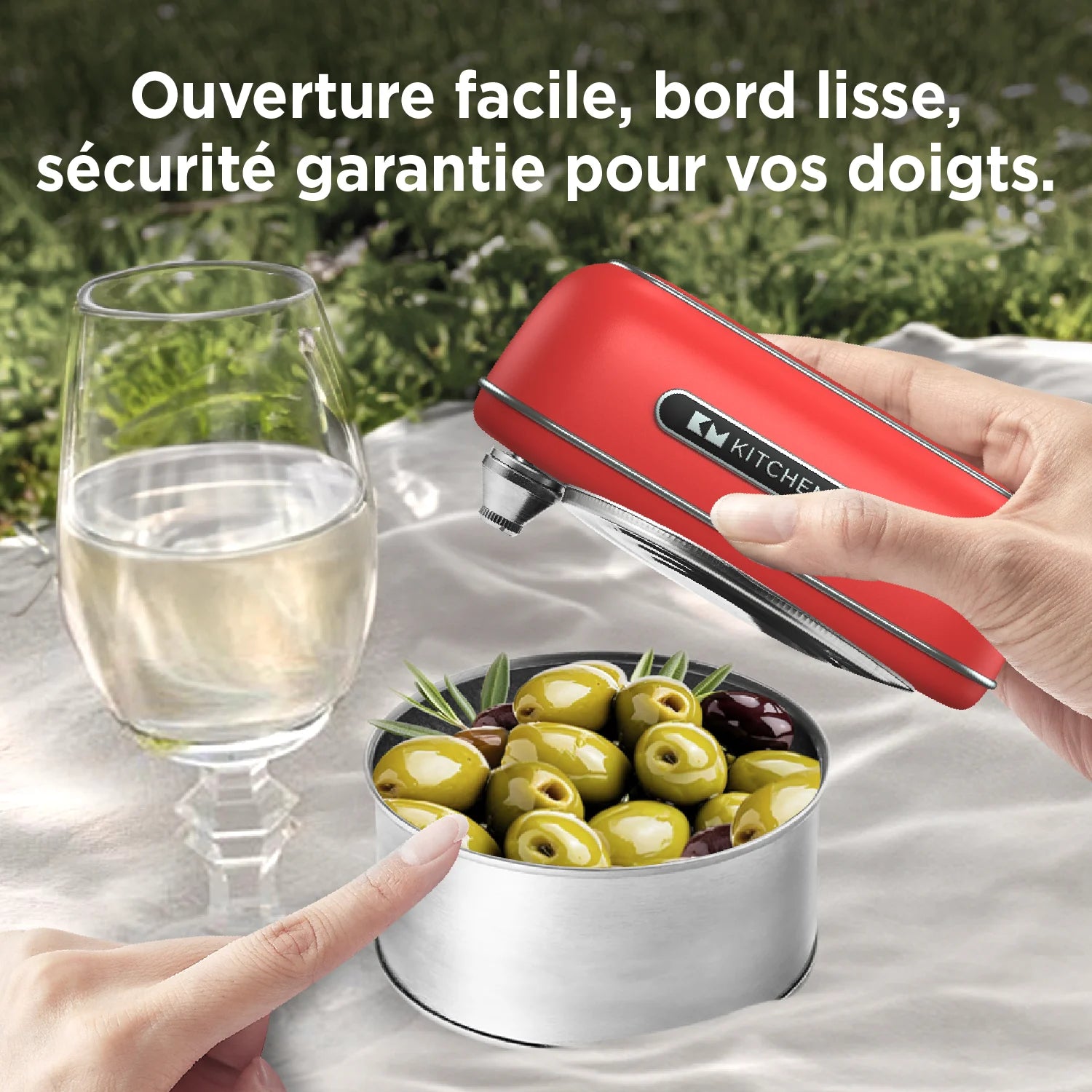 Ouvre-boîte de conserve électrique | Kitchen Mama Ouvre-boîte de conserve électrique | Kitchen Mama